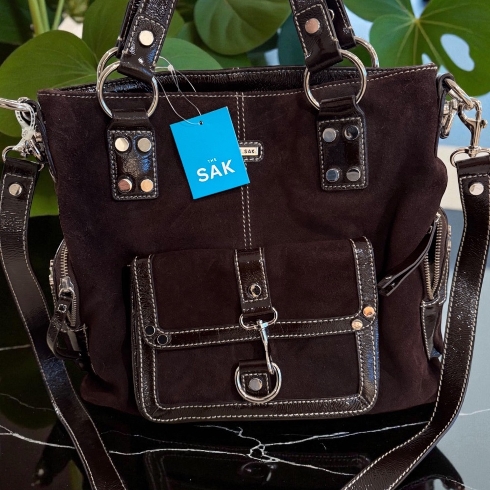 The Sak - Suede & Patent bag - NEW WITH TAGS